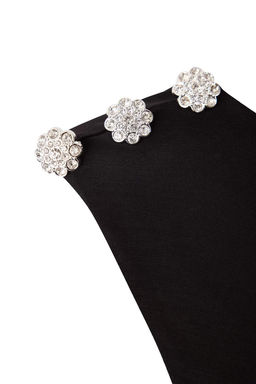 Siyah Duz Orme Sandy Maxi Astarl? Mezuniyet/Balo Elbise - Trendyolmilla фото 2