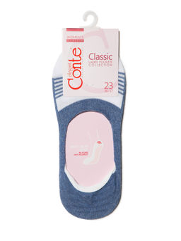 Цена за 2 пары. Носки Короткие CONTE Хлопковые подследники CLASSIC джинс - Conte elegant фото 3