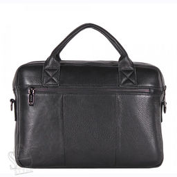 Портфель мужской кожаный 3883Z black Zinimsk - S-style фото 4