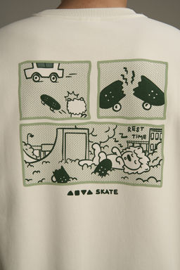 Свитшот утепленный Белый