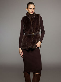 Yar?m Bal?k?? Yaka Triko Elbise