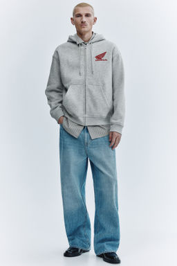 Chaqueta sudadera con capucha y motivo Loose Fit - H&m фото 4