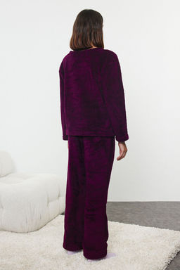 Trendyolmilla Murdum Sloganl? ve Kalpli Wellsoft K?sl?k Orme Pijama Tak?m? THMAW25PT00028