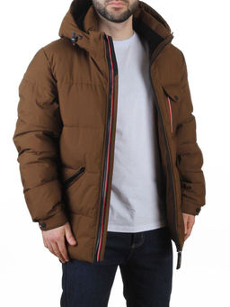 6393 BROWN Куртка мужская зимняя (200 гр. холлофайбер)