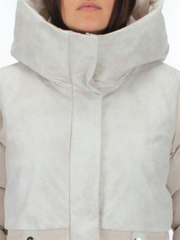 THD-608YC BEIGE Пальто зимнее женское (био-пух) - Fashion фото 10