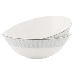 42932 GIPFEL Набор салатников CAROLINE 460 мл (2 шт.). Материал: костяной фарфор. Цвет: белый.