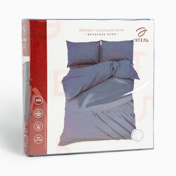 Постельное бельё Этель Евро Вечернее небо 200х215, 220х240, 50х70-2 шт, 100% хлопок, бязь 125г/м2  фото 5
