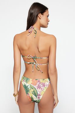 Cicek Desenli Straplez High Leg Mayokini TBESS23MA00012
