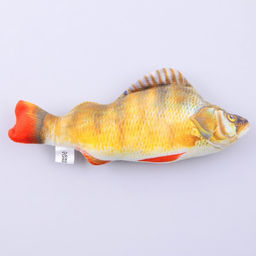 Игрушка для кошек с мятой Окунь из текстиля, 20 см