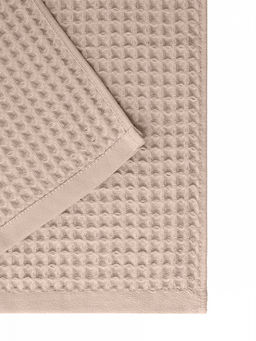 Полотенце для тела 70x140 бежевый вафельное полотно