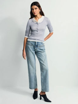 Облегающий лонгслив с двумя слоями / Zarina  фото 6