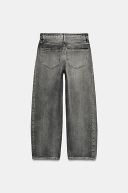 JEANS ZW COLLECTION ANKLE RELAXED TIRO MEDIO / Gris - Zara фото 6