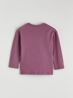 Bisiklet Yaka Fiyonk Bask?l? K?z ?ocuk Ti??rt