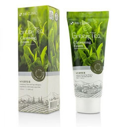 3W Clinic Green Tea Cleansing Foam - Пенка для умывания с экстрактом зелёного чая, 100мл
