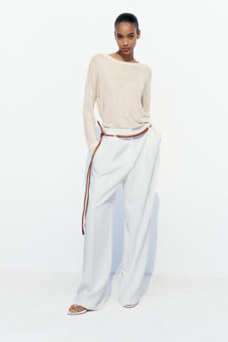 FINE KNIT TOP WITH RHINESTONE DETAIL - Zara фото 24