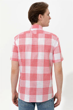 Мужская красная рубашка с коротким рукавом - U.s. polo assn фото 11