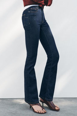 ZW COLLECTION BOOTCUT FULL LENGTH MID-WAIST JEANS - Zara фото 11