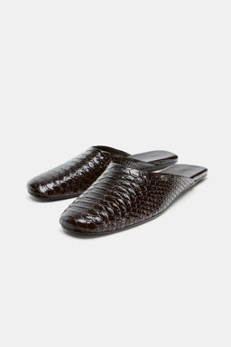 LIMITED EDITION LEATHER MULES - Zara фото 13