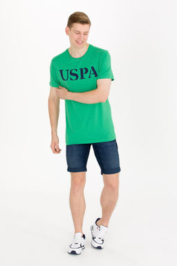 U. S. Polo Assn Мужская зеленая базовая футболка с круглым вырезом - U.s. polo assn фото 16