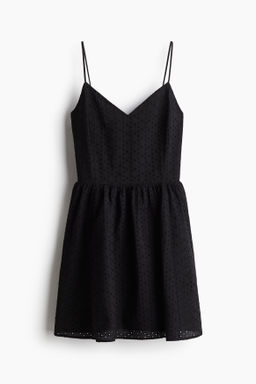 Vestido de tirantes espagueti con bordado ingl?s - H&m фото 3