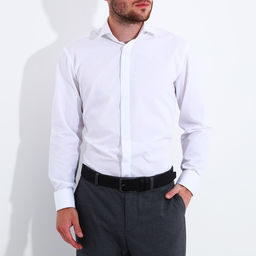 Ремень мужской Великан, ширина 4 см, винт, пряжка металл, цвет чёрный - Simaland фото 3