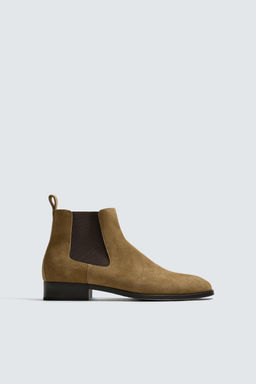 LEATHER CHELSEA BOOTS - Zara фото 8
