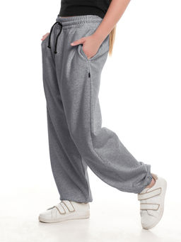 Брюки спортивные на резинке 22-7692 темно-серый меланж - Mini maxi фото 3