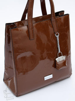 Сумка женская кожаная 91147SP brown Velina Fabbaino-Safenta в Новосибирске