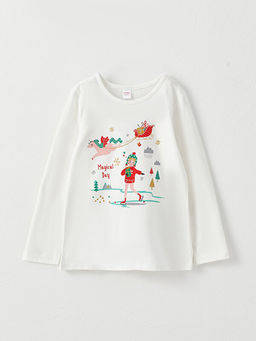 Bisiklet Yaka Y?lba?? Temal? Uzun Kollu K?z ?ocuk Pijama Tak?m? - Waikiki фото 2