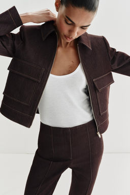 PANTAL?N FLARE / Marr?n - Zara фото 2