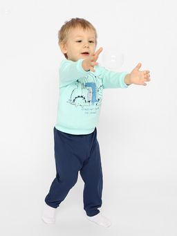 CRB wear/CSNB 90165-43-354 Комплект для мальчика (джемпер, брюки),голубой/Ex.Cherubino фото 3