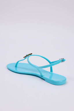 Trendyolmilla Shoes Siyah Jelly Parmak Aras? Kad?n Sandalet TAKSS25SD00065  фото 4
