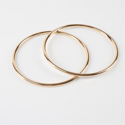 Цена за 2 шт. Ручки для сумки «Круг», металлические, d = 10 см, 2 шт, цвет золотой