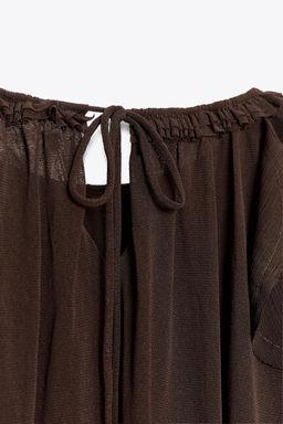 FLOWING RUFFLED BLOUSE - Zara фото 9