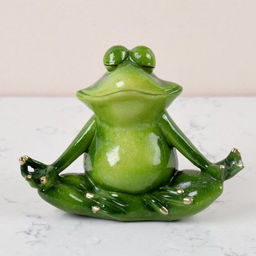 Цена за 2 шт. Фигурка Лягушка йога 10,5/14 см / YX69057 /уп 2/36/ - Галеонтрейд фото 4