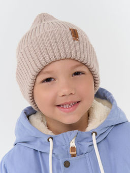 Шапка свечка из смесовой шерсти однослойная Ваниль - Bungly фото 5