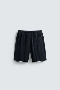 CONTRAST TOWELLING BERMUDA SHORTS - Zara фото 16