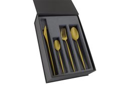 Набор столовых приборов Cosmos Gold матовый, 6 персон, 24 предмета - Face фото 2