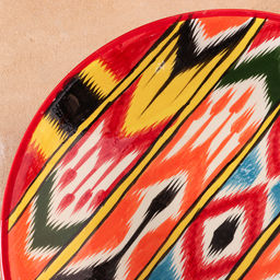 Ляган узбекский Риштанская Керамика «Атлас», d=33 см, разноцветный