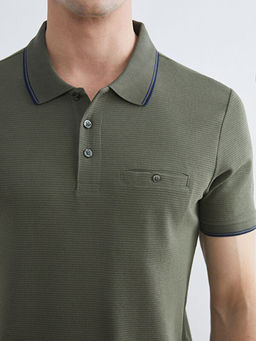 Polo Yaka Erkek Dokulu Ti??rt