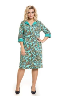 Платье 946 огурцы на мятном - Novita фото 3