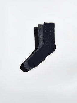 Desenli Erkek Soket ?orap 3l?