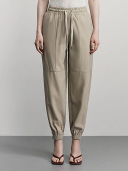 Брюки-джоггеры из вискозы / Zarina фото 2