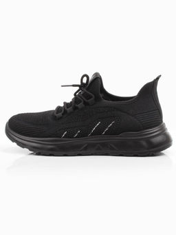 03-TEX-D01-05 BLACK Кроссовки летние мужские (текстиль)