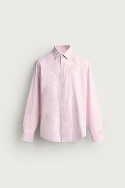 CAMISA REGULAR FIT ESTRUCTURA / Coral rojo - Zara фото 6