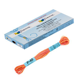 Нитки для вышивания Gamma мулине меланж 100% хлопок 12 x 8 м