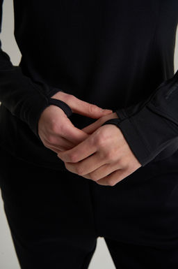 Лонгслив half-zip Черный ANTA RUNNING LS Tee