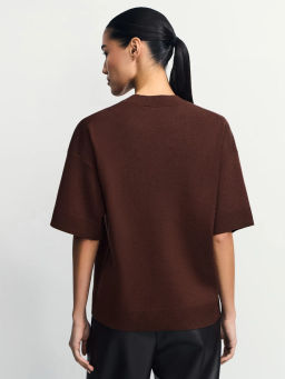 Джемпер из вискозы с рукавом 3/4 / Zarina фото 6