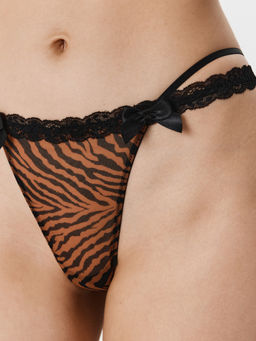 Infinity / Трусы стринги-бразилиано жен. Darika черный принт - Infinity Lingerie фото 2