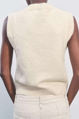 PLAIN KNIT VEST - Zara фото 4
